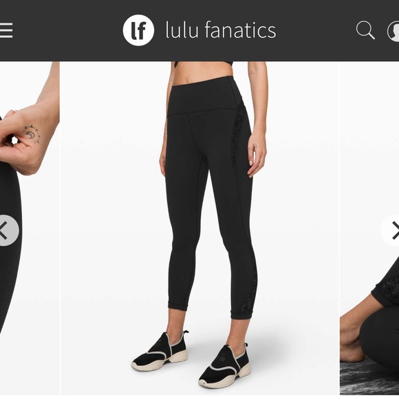 Lululemon Wunder Under Crop High-Rise 21" *Flocked Everlux | Size 10 **FLAWED** - Picture 16 of 16